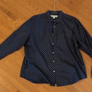 Old Navy - Long Sleeve, Patterned Button Down Shirt - Men's XL Slim Fit